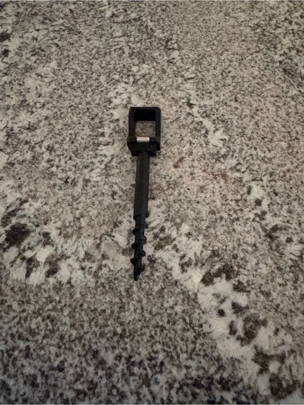 Vintage travel, corkscrew plastic